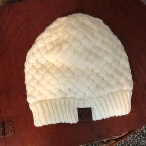 Cc cream beanie. Never worn